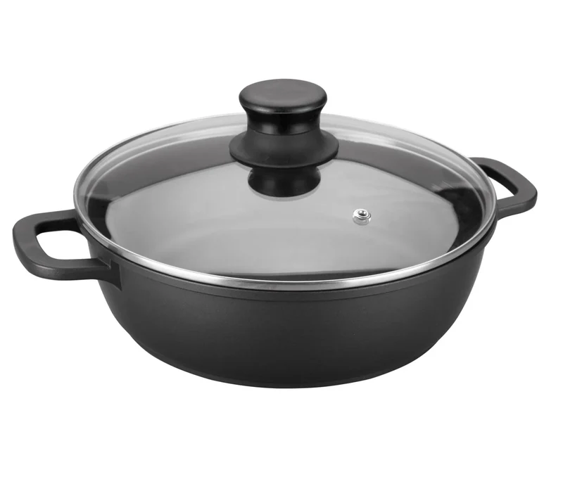 Cacarola baixa LACOR com tampa de vidro Forte 25823