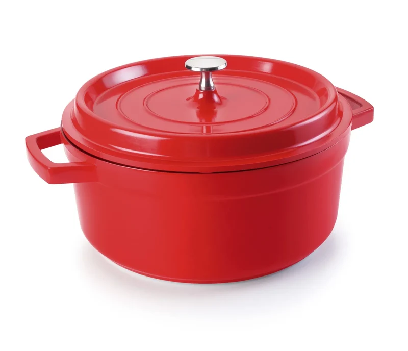 LACOR Panela com tampa vermelha Cocotte 25916