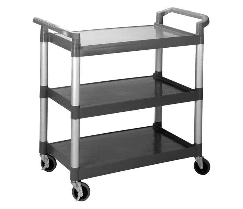 LACOR Carrinho de serviço 3 bandejas Preto 66353