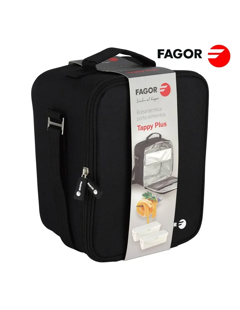 FAGOR Tappy Max saco refrigerado + 2 recipientes de comida (0,8L + 1,2L)