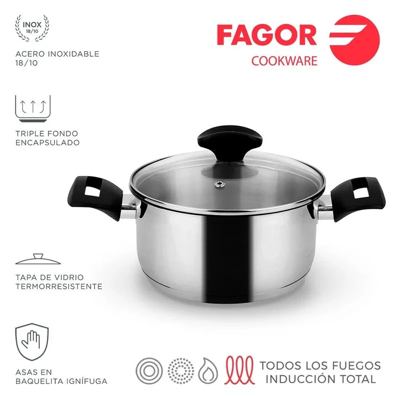FAGOR Caçarola ALAIA + Tampa Ø24