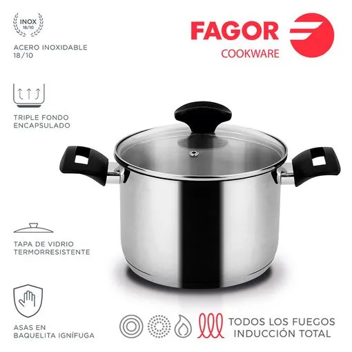 FAGOR Panela ALAIA + Tampa Ø20