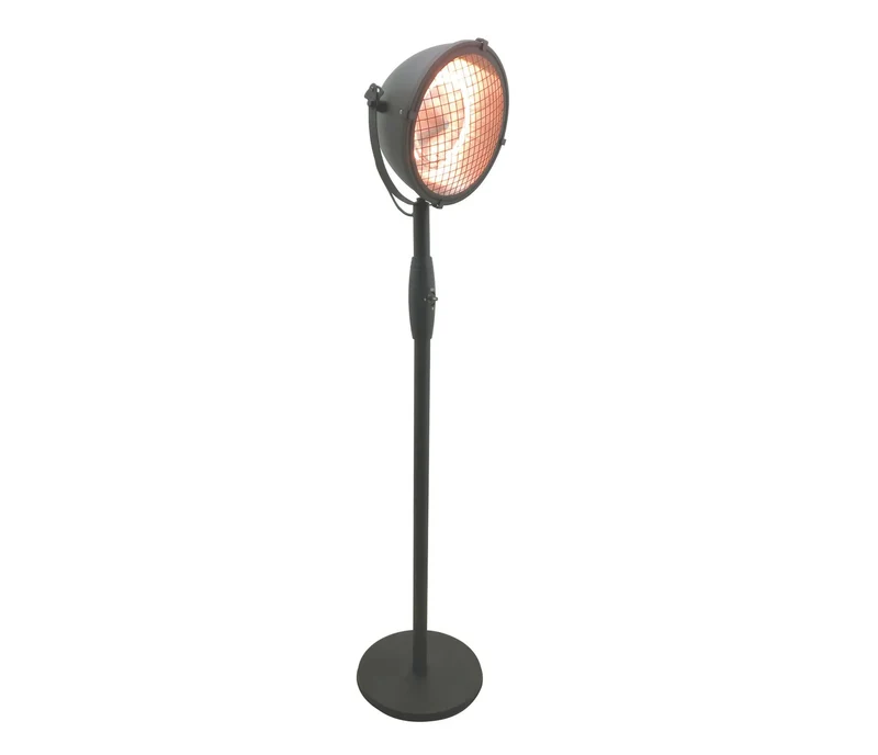 Lacor aquecedor elétrico para terraços de pé Preto 69414
