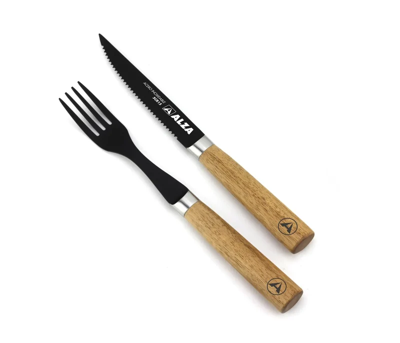 Conjunto ALZA BOIS para bifes (faca + garfo)