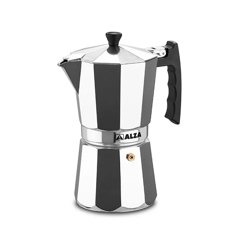 ALZA LUXE Cafeteira italiana em alumínio para indução total de 12 chávenas