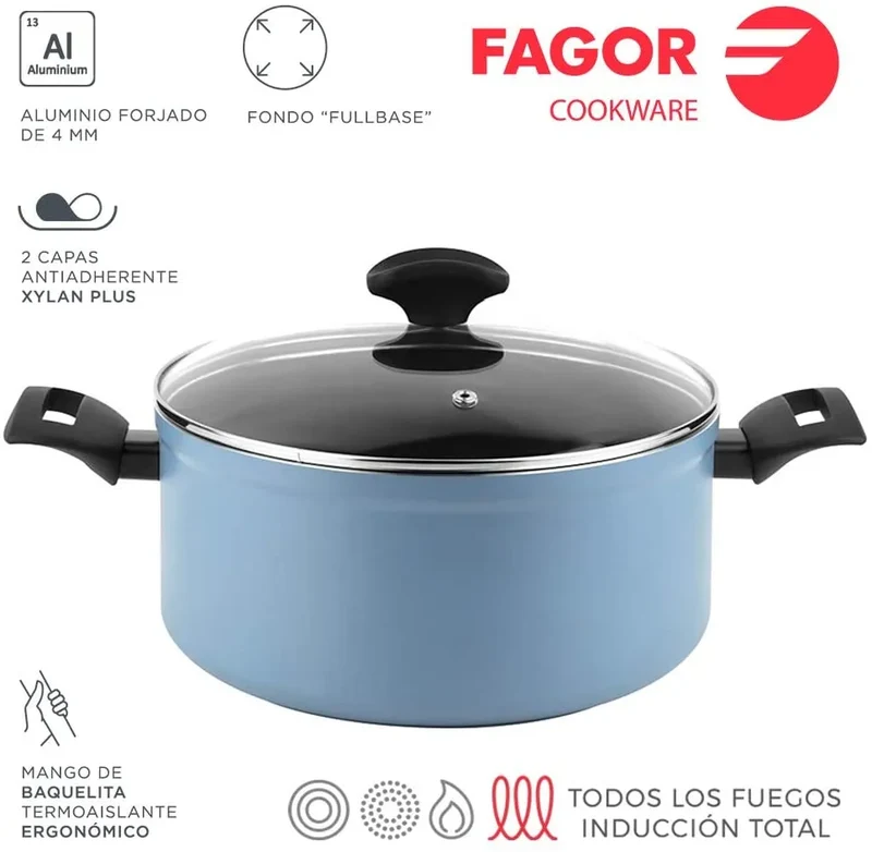 FAGOR Panela MAXIMA Azul + Tampa Ø20