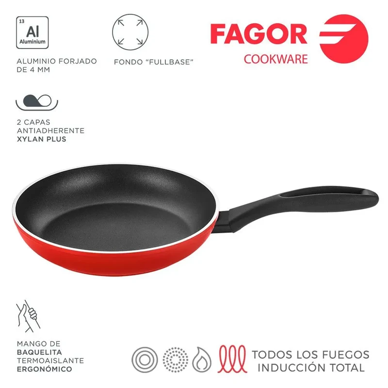 FAGOR Frigideira MAXIMA Ø28 Vermelho