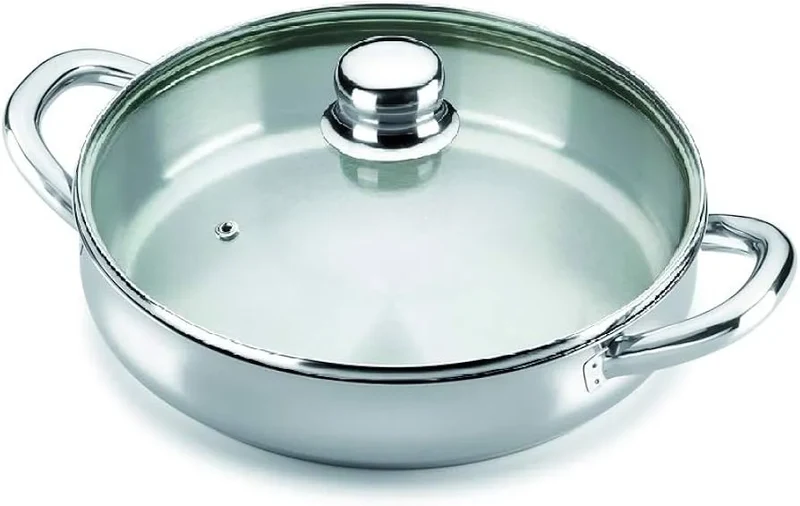 ALZA OMEGA CRISTAL frigideira com tampa de 28 cm.