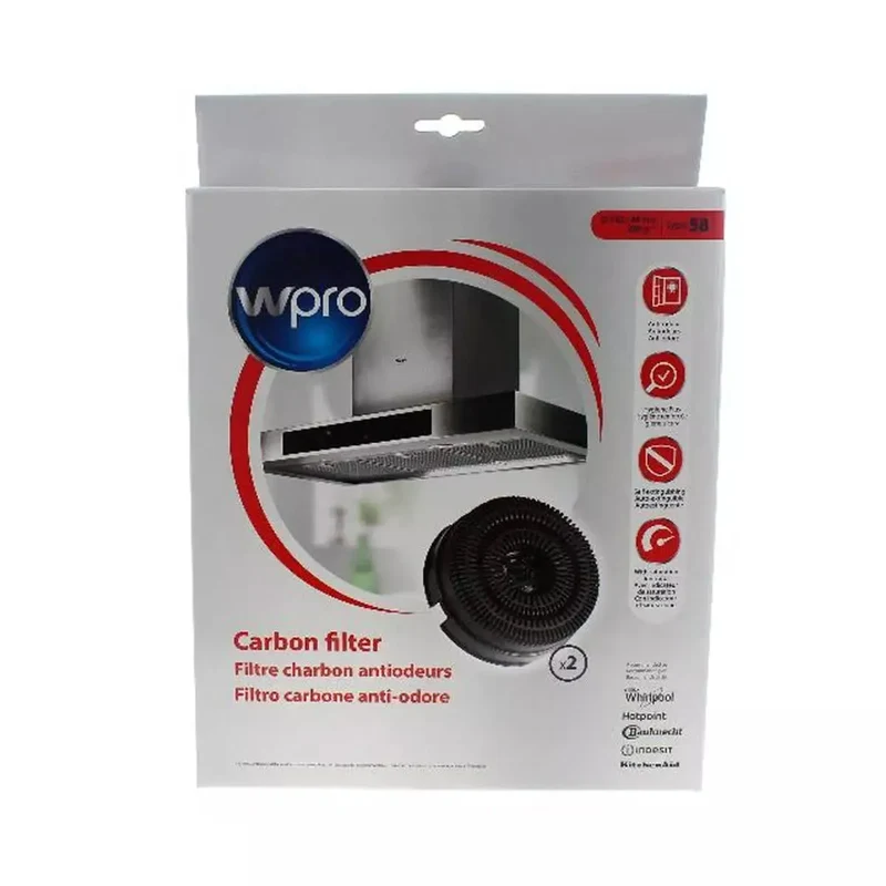 Whirlpool, filtros de carvão Ikea campana 484000008782