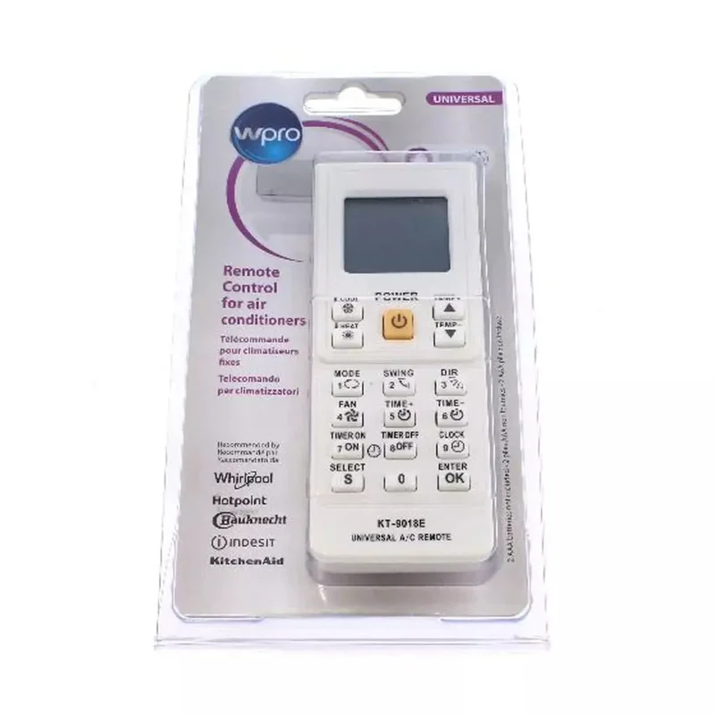 Comando universal ar condicionado Whirlpool Wpro 484000008628