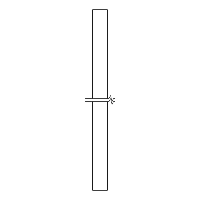Fita de vedação para painel traseiro de 485x6mm Electrolux, AEG 1251139430