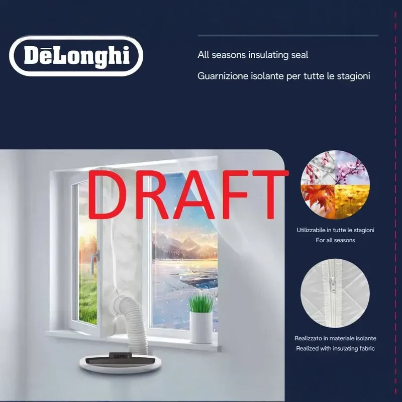 DeLonghi Junta de tela para janela de ar condicionado AS00007125