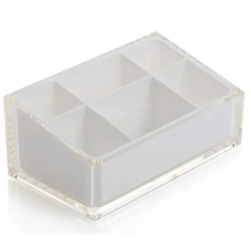 Gedy - Organizer portatrucchi d'appoggio Rainbow bianco