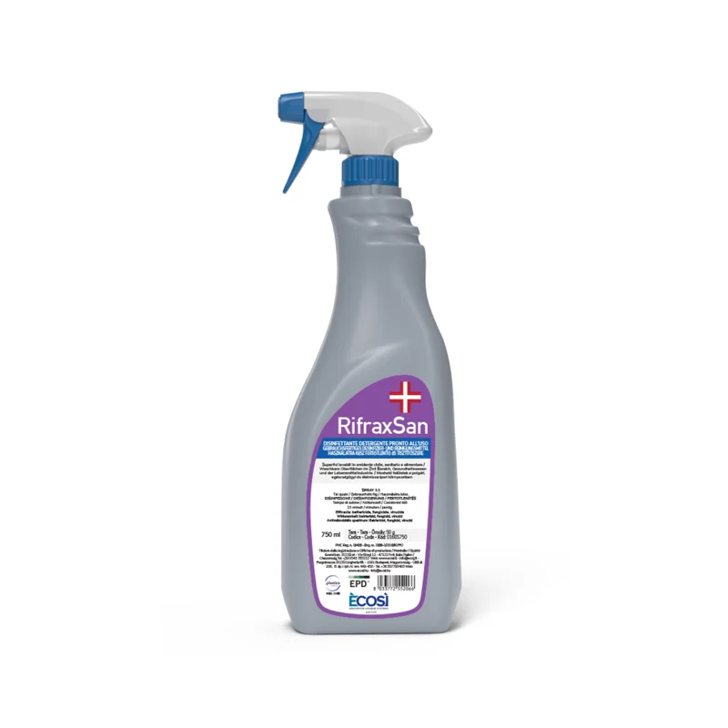 RifraxSan - Disinfettante Detergente Pronto all'Uso PMC Battericida Virucida