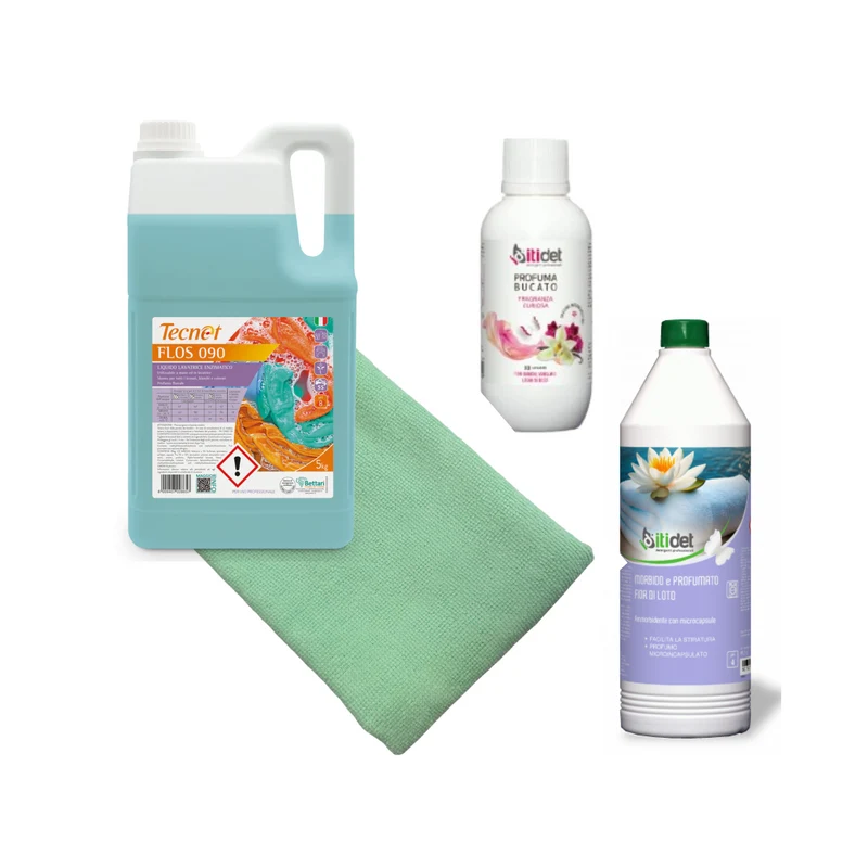 Kit Bucato Professionale – Pulizia, Profumo e Cura dei Tessuti