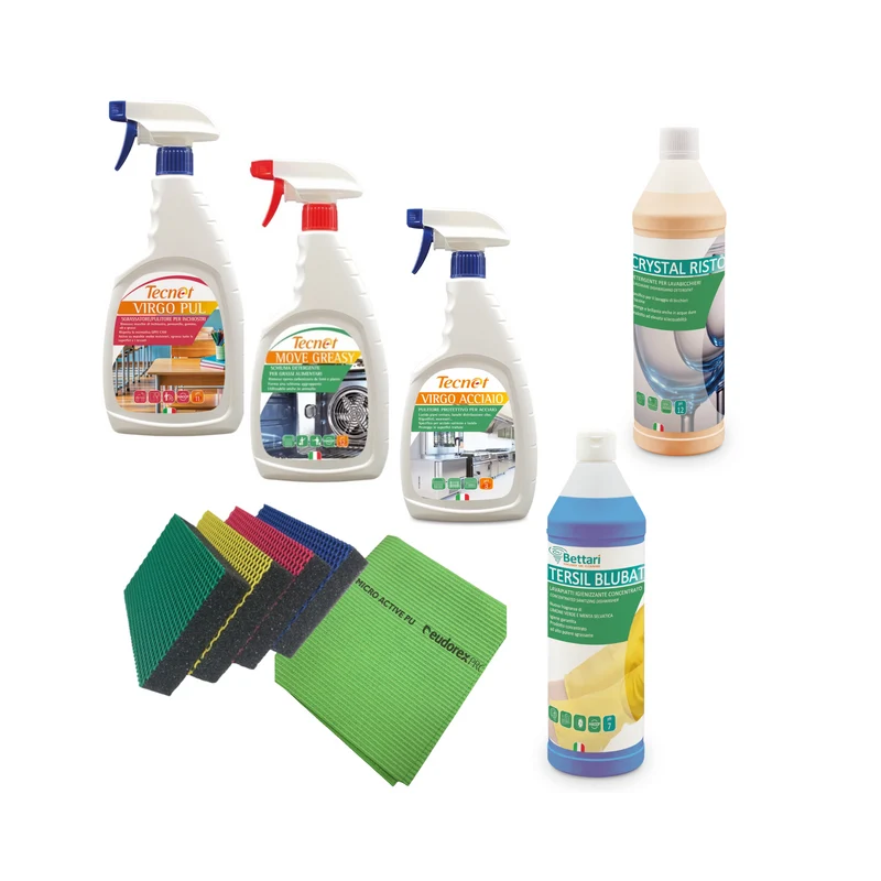 Kit Cucina Pulizia Completo | Sgrassatori e Accessori Professionali