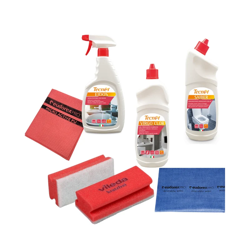 Kit Bagno Completo – Pulizia Professionale per l'Igiene del bagno