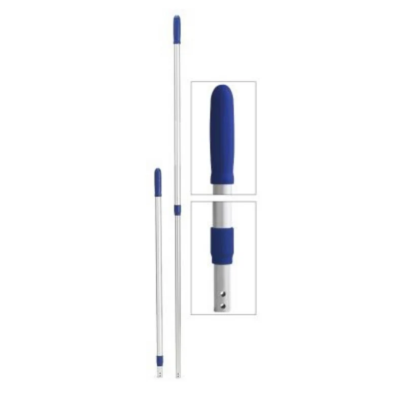 Manico alluminio anodizzato telescopico 2 pz Allungabile da 79 a 140 cm