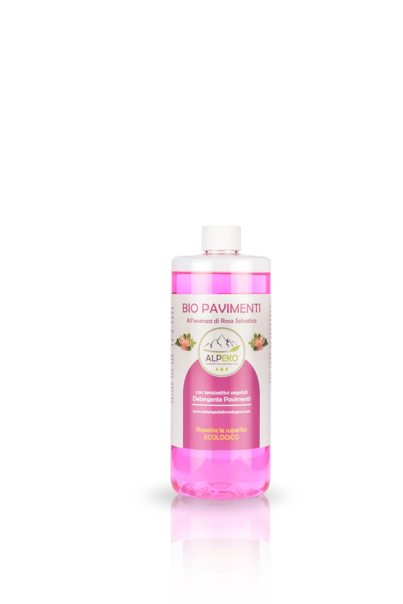 BIO PAVIMENTI ALLA ROSA SELVATICA Detergente neutro - 500 ml Alpeko