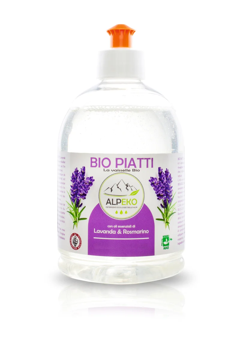 Bio Piatti Lavanda e Rosmarino 500 ml Alpeko Detergente per piatti