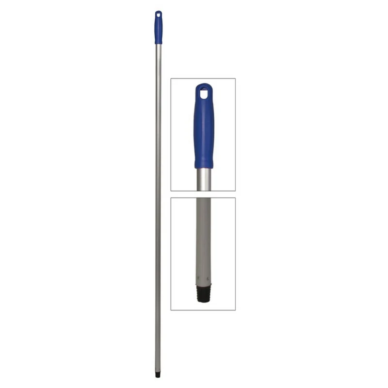 MANICO ALLUMINIO ANODIZZATO CM.140 C/FILETTO PLASTICA