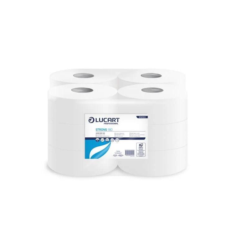 Carta Igienica Mini Jumbo 2 Veli in Pura Cellulosa – 12 Rotoli Professionali