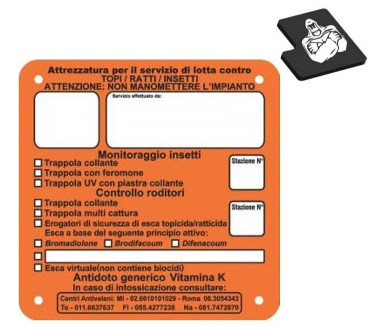 CARTELLO DI SEGNALAZIONE DERATTIZZAZIONE FOREX
