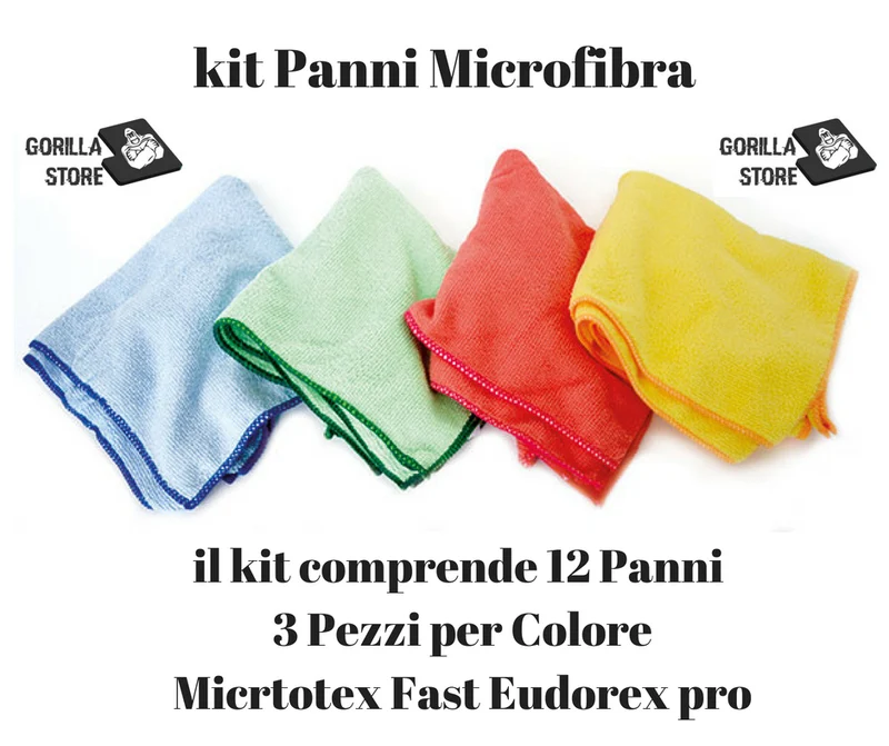 KIT PANNI MICROFIBRA MICROTEX FAST EUDOREX