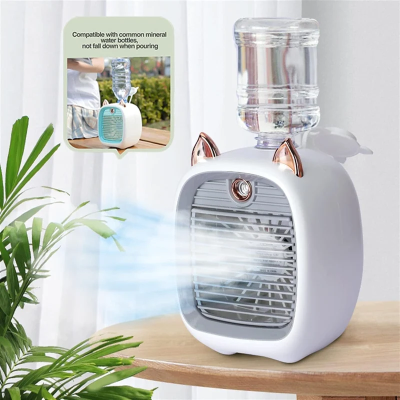 Cecaro Group - Umidificatore Portatile 3 in 1 con Ventilatore e Spray