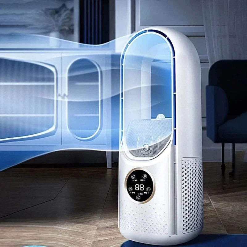 Cecaro Group - Ventilatore Senza Pale Portatile 6 Velocità Umidificante