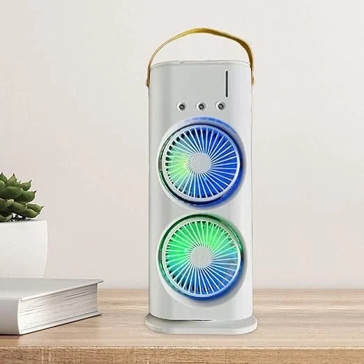 Cecaro Group - Ventilatore da Tavolo Portatile a Torre a Doppia Ventola