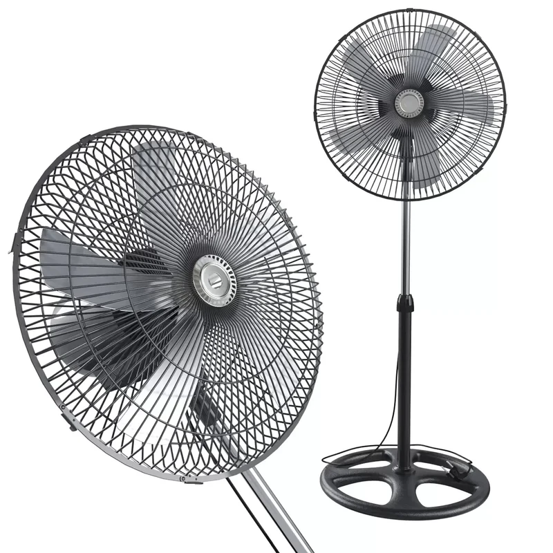 Cecaro Group - Ventilatore a Piantana 75W Silenzioso 5 Pale in Acciaio