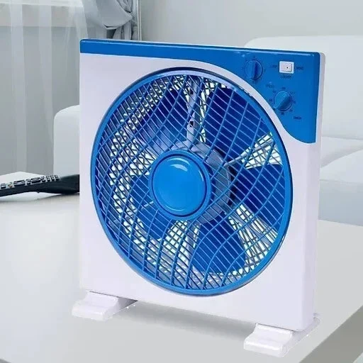 Cecaro Group - Ventilatore Box Fan 45W con Timer 3 Velocità 5 Pale