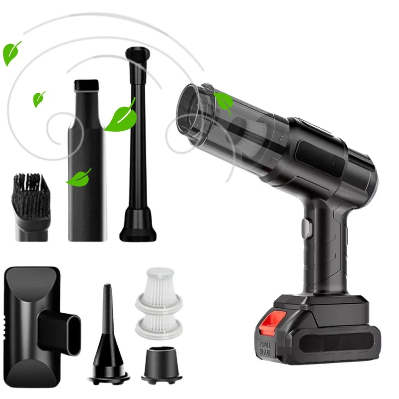 Cecaro Group - Aspirapolvere Soffiatore a Batteria 24V, Aspira e Soffia