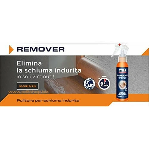 Tytan - Pulitore per schiuma poliuretanica già indurita Remover da 100 ml