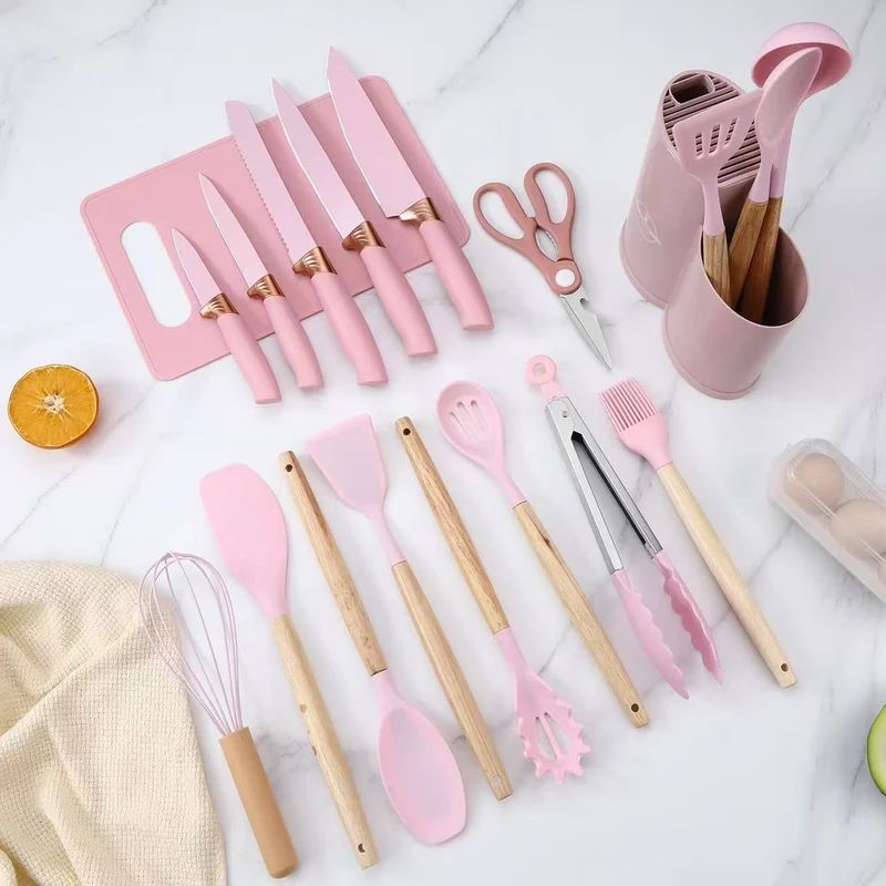 Cecaro Group - Set di Utensili da Cucina in Silicone – Colori Assortiti