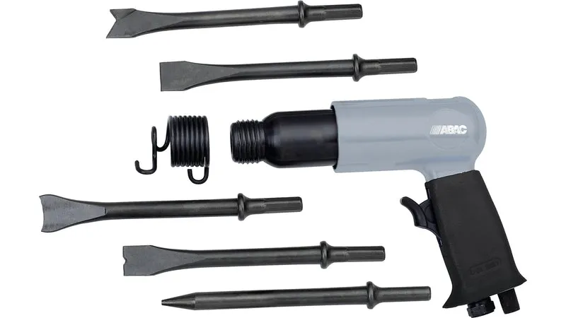 Kit Martello scalpellatore G-475 con regolatore di pressione e 5 punte Abac