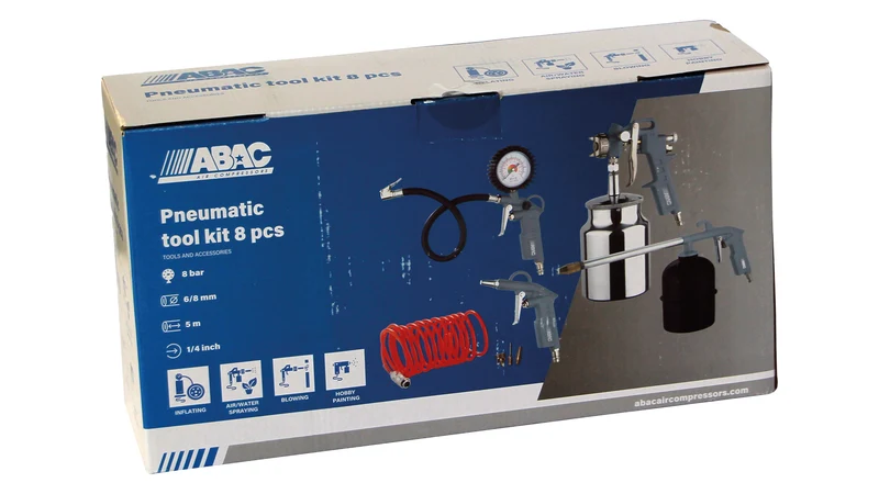 Kit aria compressa G-810AL-BL 8pezzi Abac