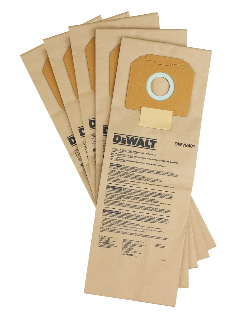 Sacchetti raccoglipolvere in carta (5 pezzi) DWV9401-XJ DeWalt