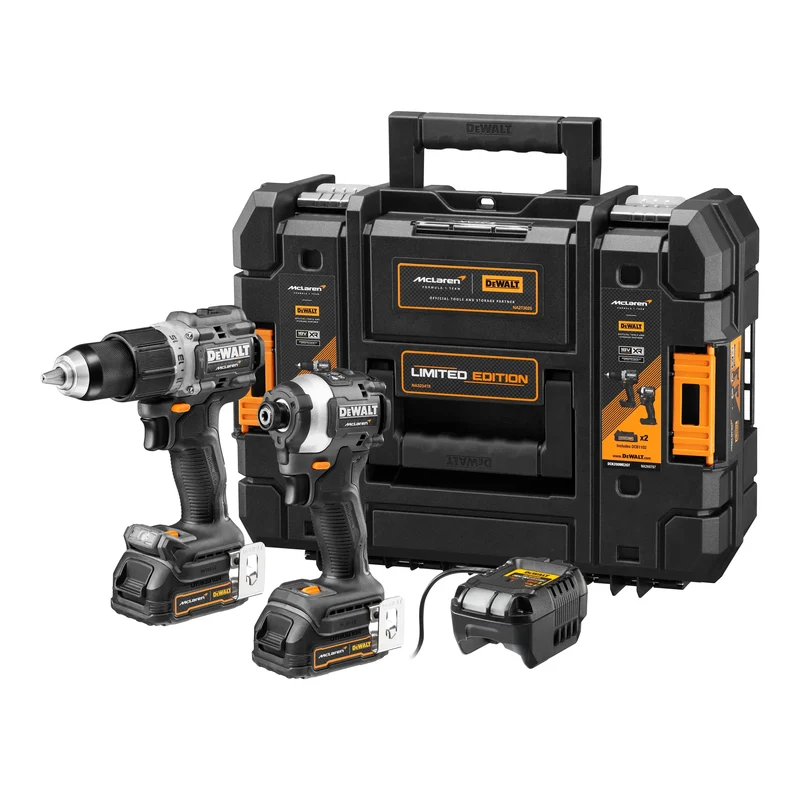 Kit 18V XR Brushless McLaren Team F1 edizione limitata DeWalt DCK200ME2GT-QW