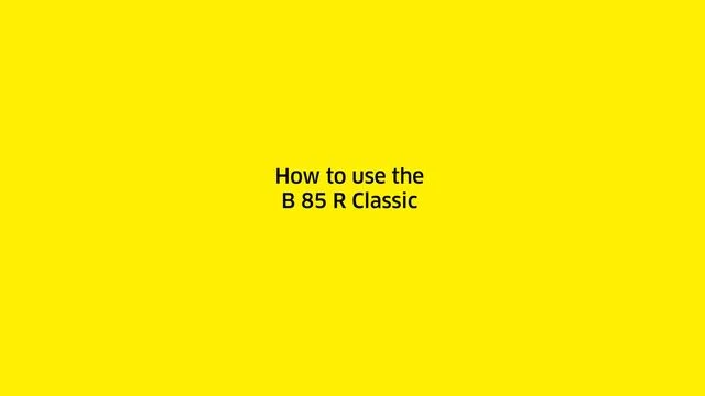 BR 65/85 R Classic Bp Kärcher