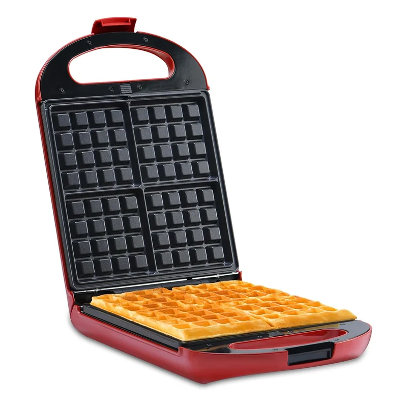 Cecaro Group - Macchina per Waffle 4 Impronte 1200W Antiaderente