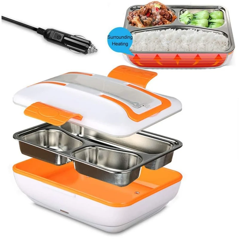 Cecaro Group - Scaldavivande Elettrico Portatile per Auto in Acciaio Inox 1 Litro