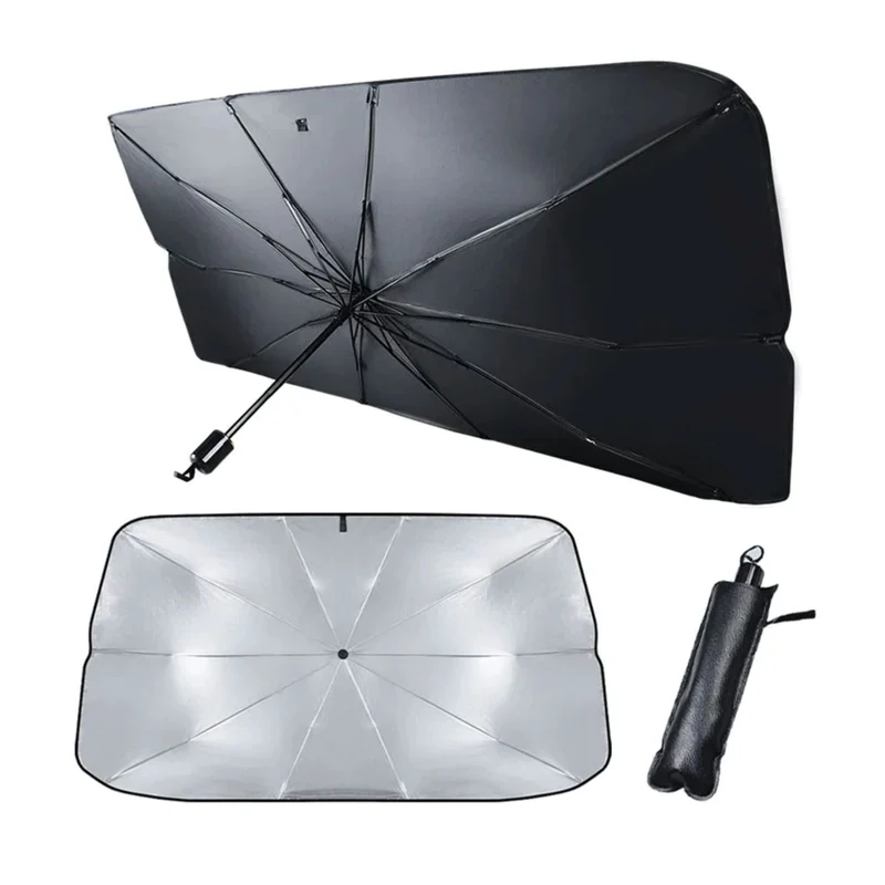 Cecaro Group - Ombrello Parasole Pieghevole per Auto 145x79 cm