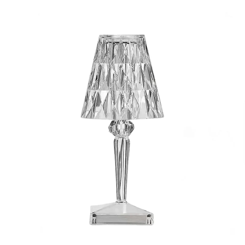 Cecaro Group - Lampada Touch Effetto Cristallo Ricaricabile