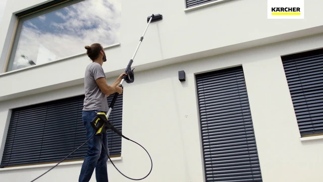 Testina con spazzolone e pad in microfibra con aggancio per lancia telescopica TLA 4 Kärcher
