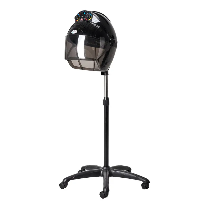 Casco Asciugacapelli Professionale Ionico su Piantana | CENTURION LVI-203S (Nero)