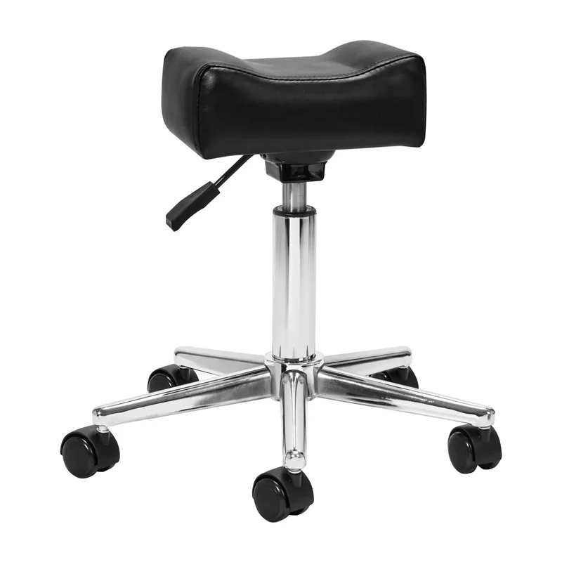 Poggiapiedi Pedicure Professionale Mobile Regolabile | (Nero)