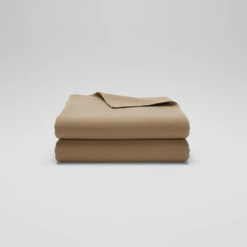 Manta Lisa Acrílico Beige