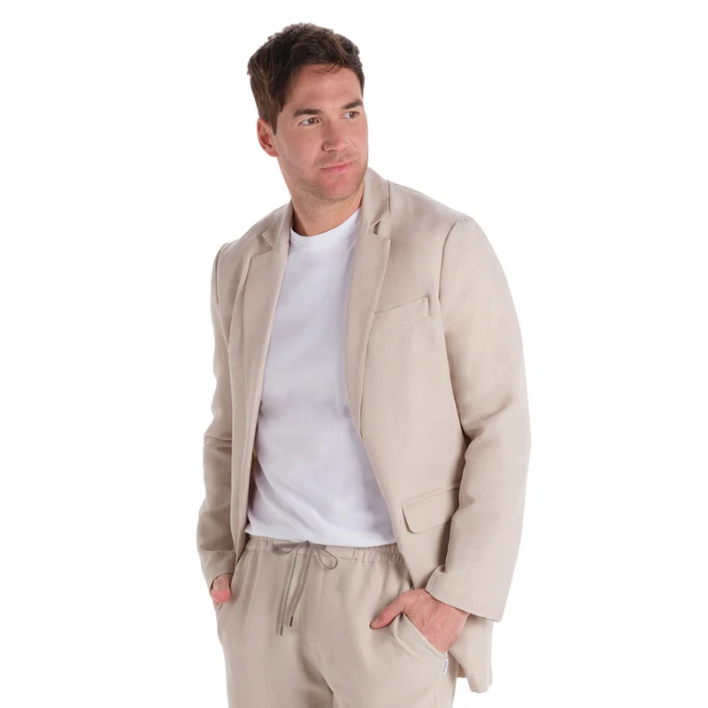 Chaqueta Levita Hombre Beig